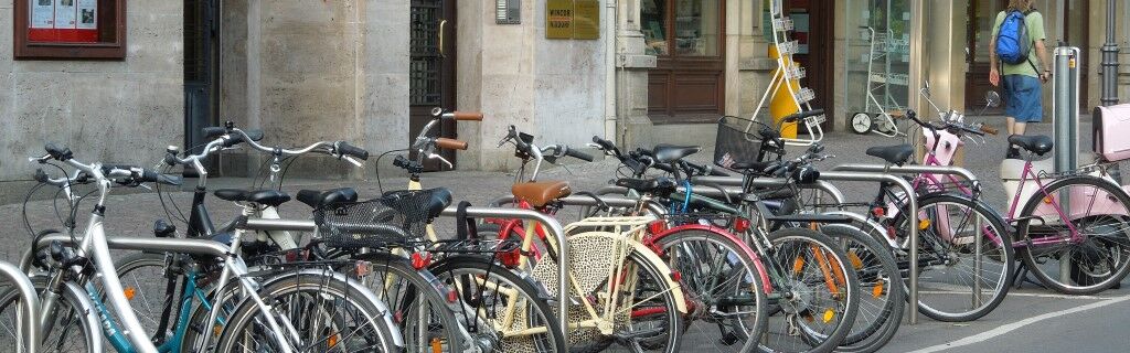 Fahrradbügel in der Leipziger Innenstadt