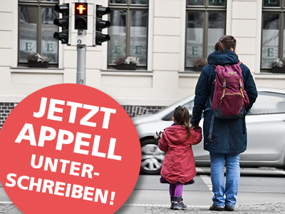 Mehr Tempo 30 für ein fußgängerfreundliches Leipzig - jetzt Appell unterschreiben