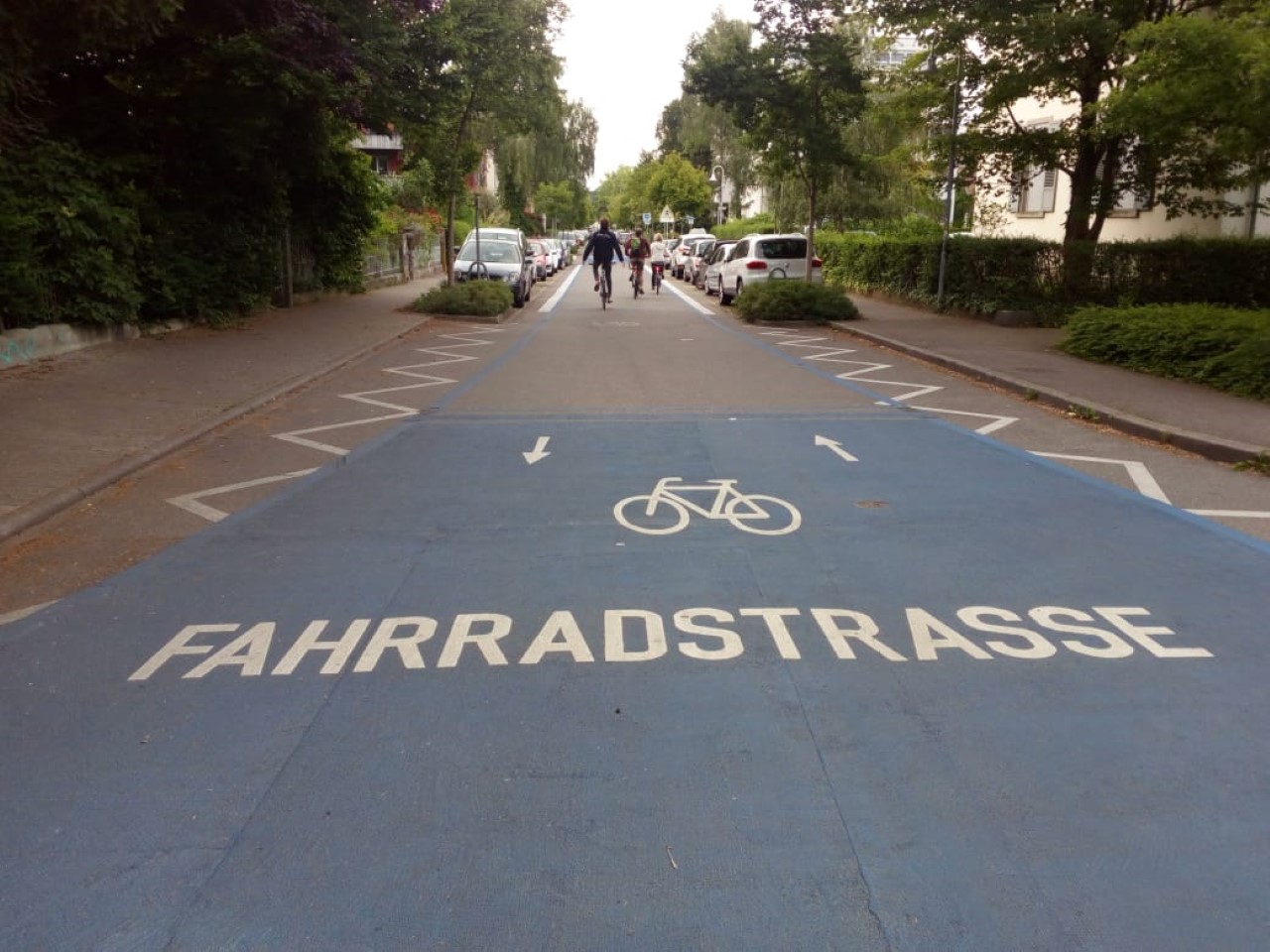 Fahrradstraße in Konstanz