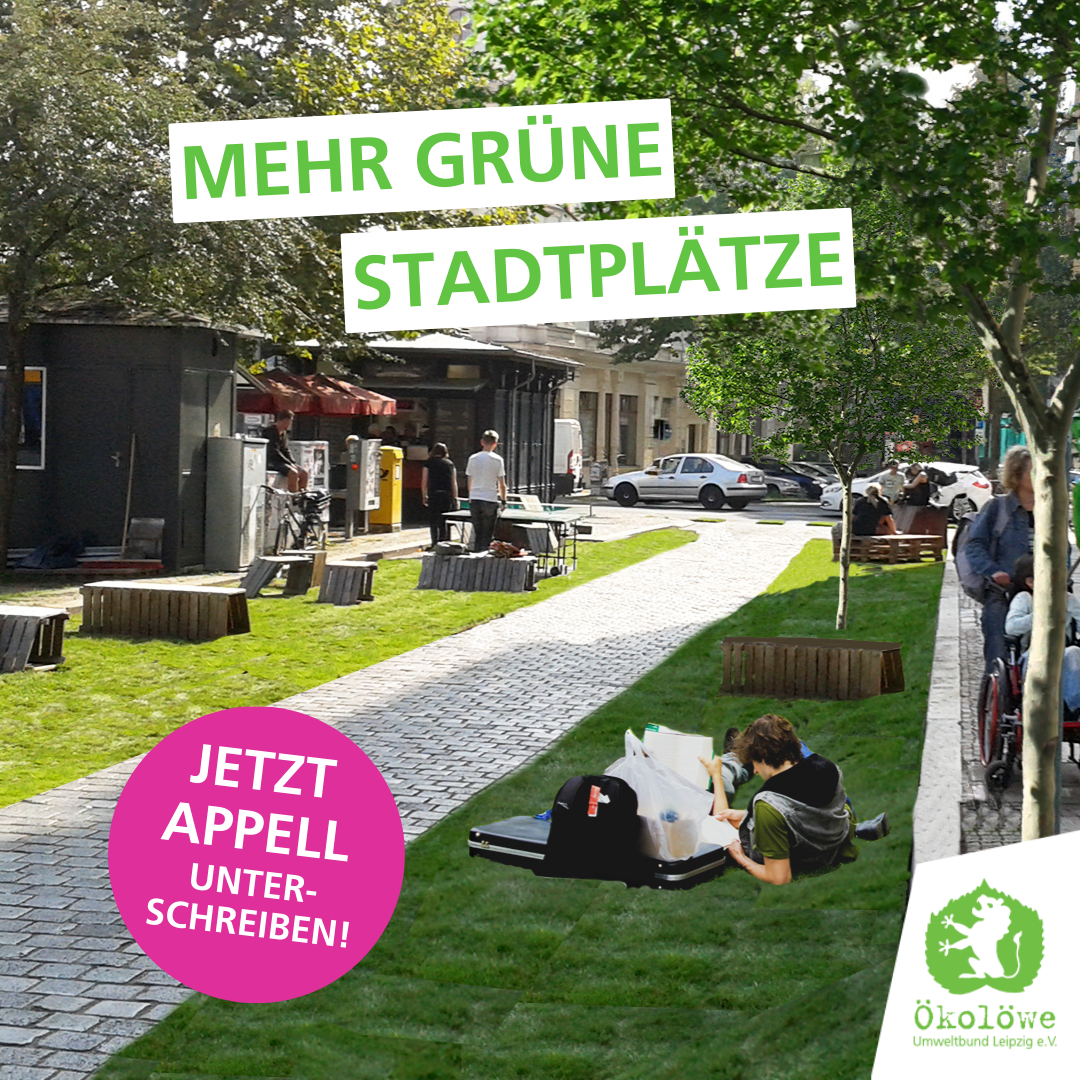 Mehr grüne Stadtplätze für Leipzig