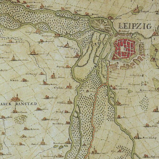 Historische Karte des Auwalds